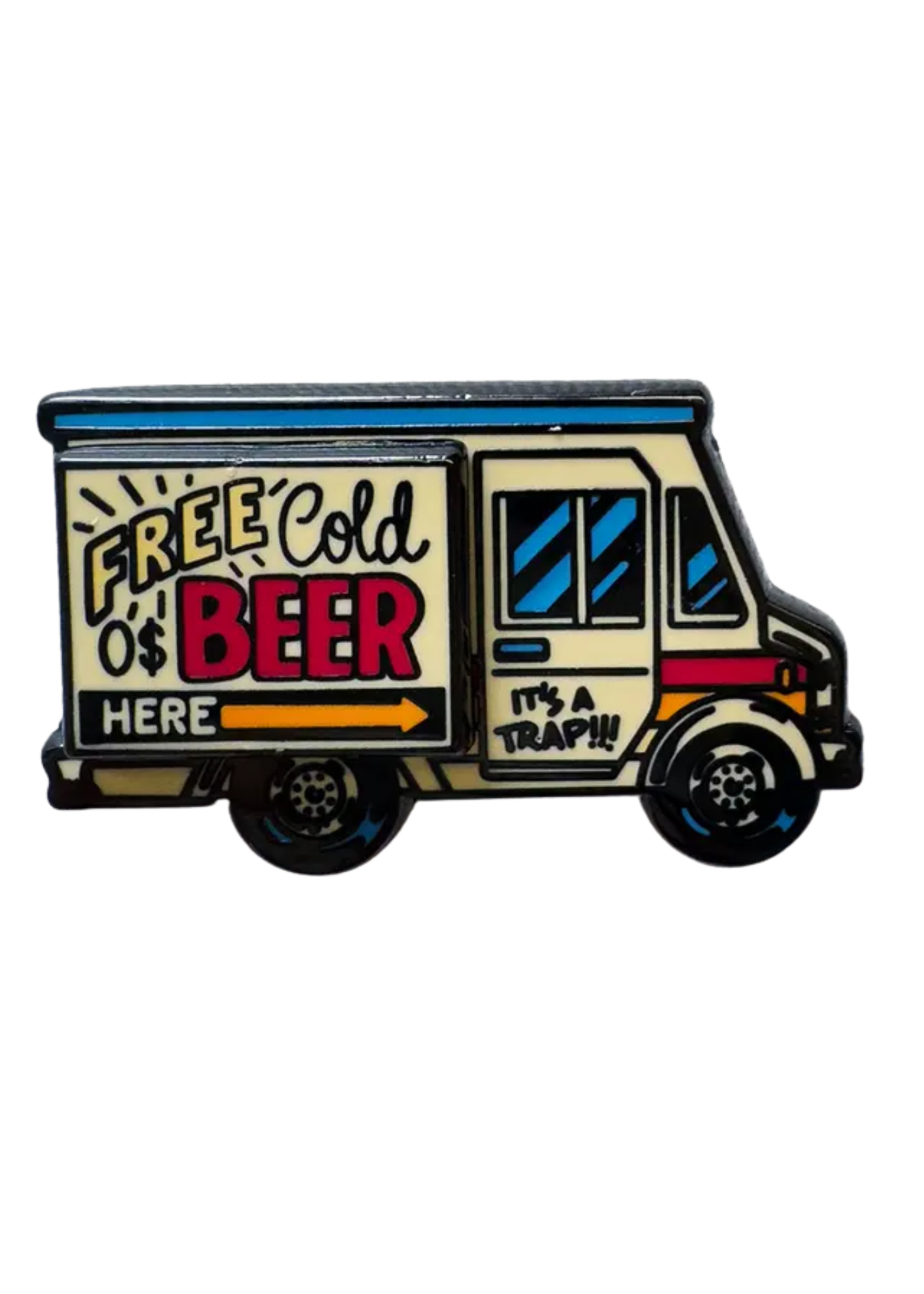 Strike Gently Co Beer Truck Deluxe Enamel Pin