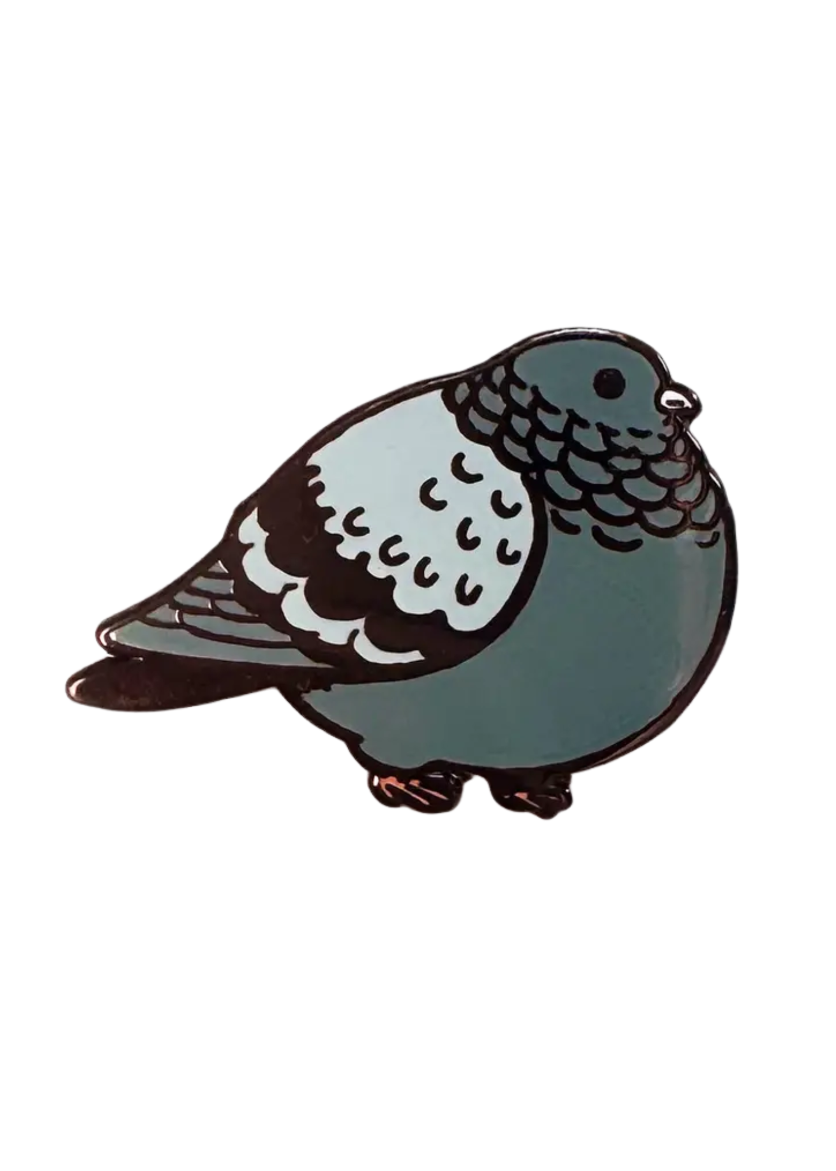 Strike Gently Co Fat Pigeon Enamel Pin