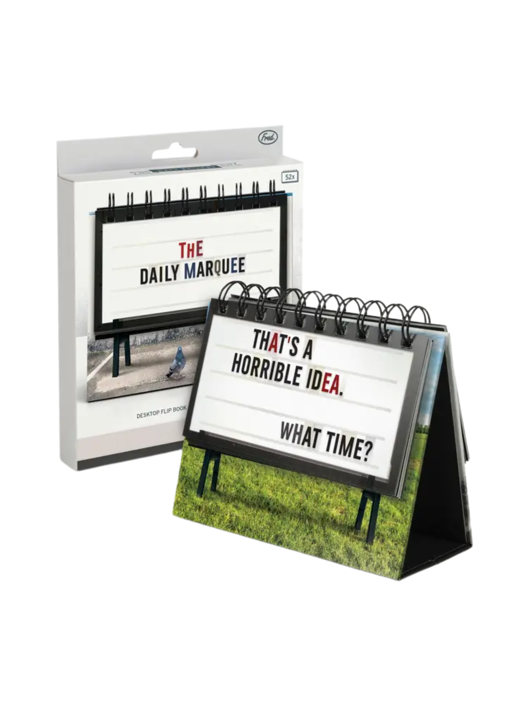 Fred The Daily Marquee Desktop Flipchart