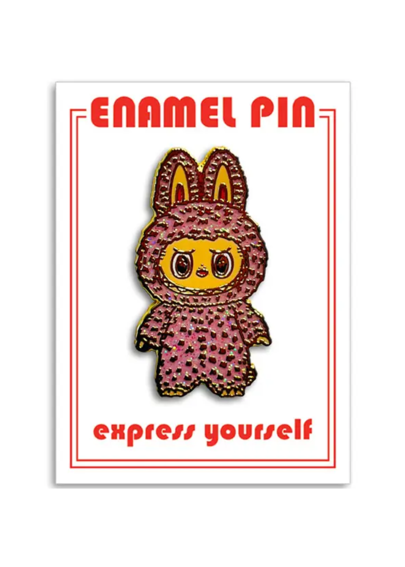 The Found Pink Lychee Berry Labubu Enamel Pin