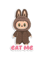 The Found Labubu Eat Me Sticker