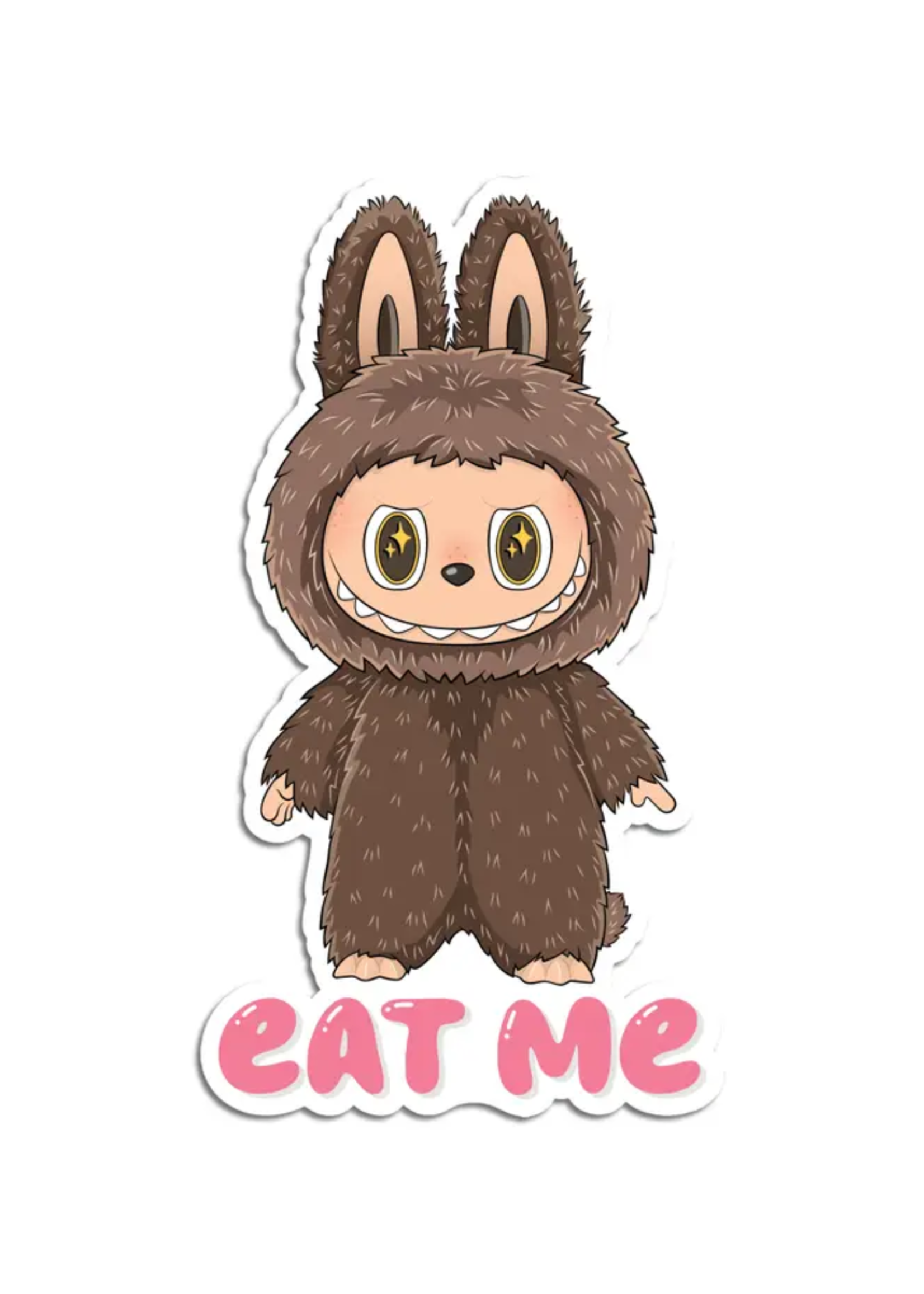 The Found Labubu Eat Me Sticker
