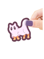 Turtle's Soup Ghost Kitty Sticker