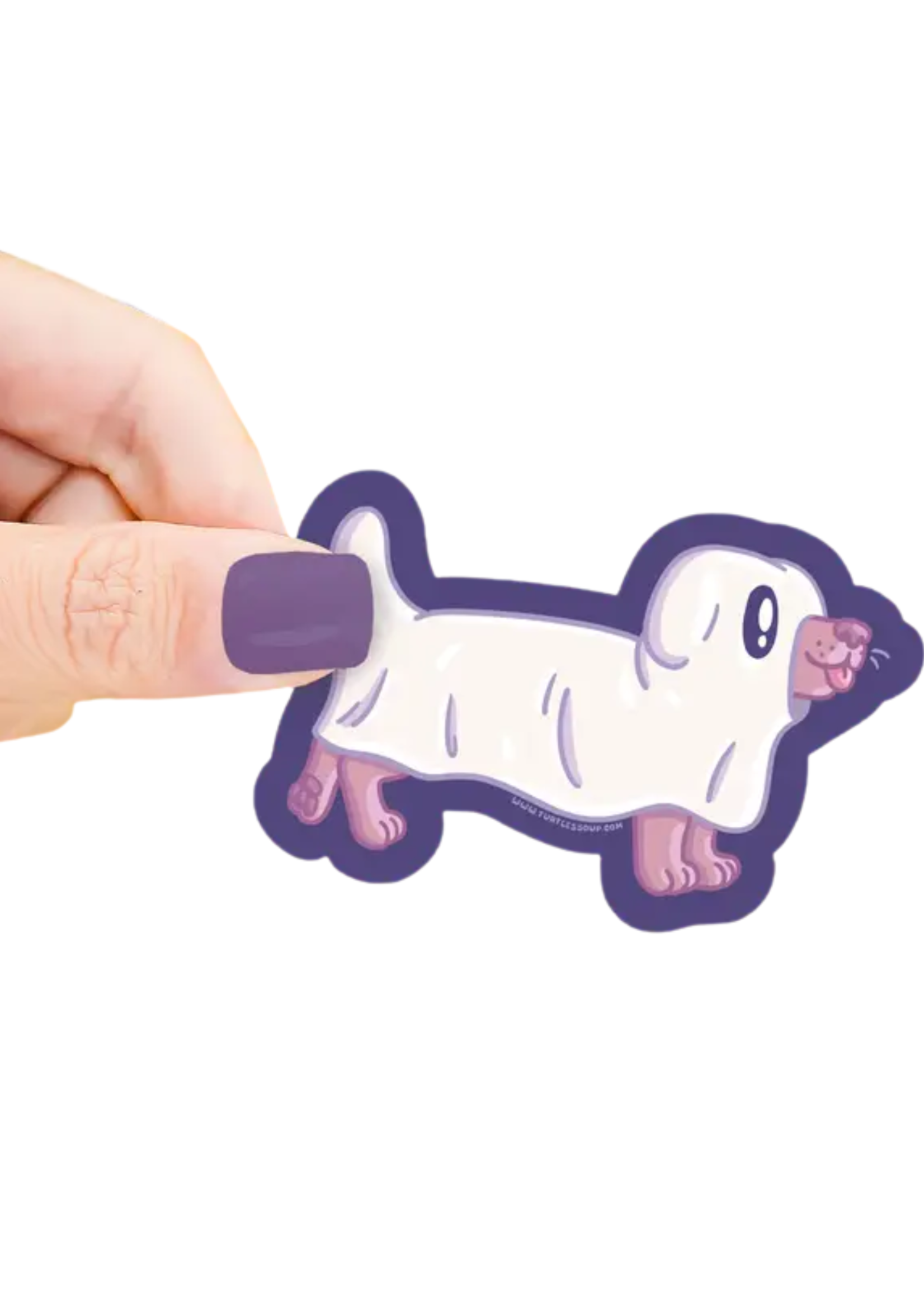 Turtle's Soup Ghost Puppy Sticker