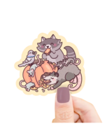 Turtle's Soup Trash Animal Pumpkin Feast Sticker