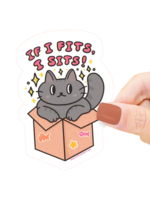Turtle's Soup If It Fits I Sits Sticker