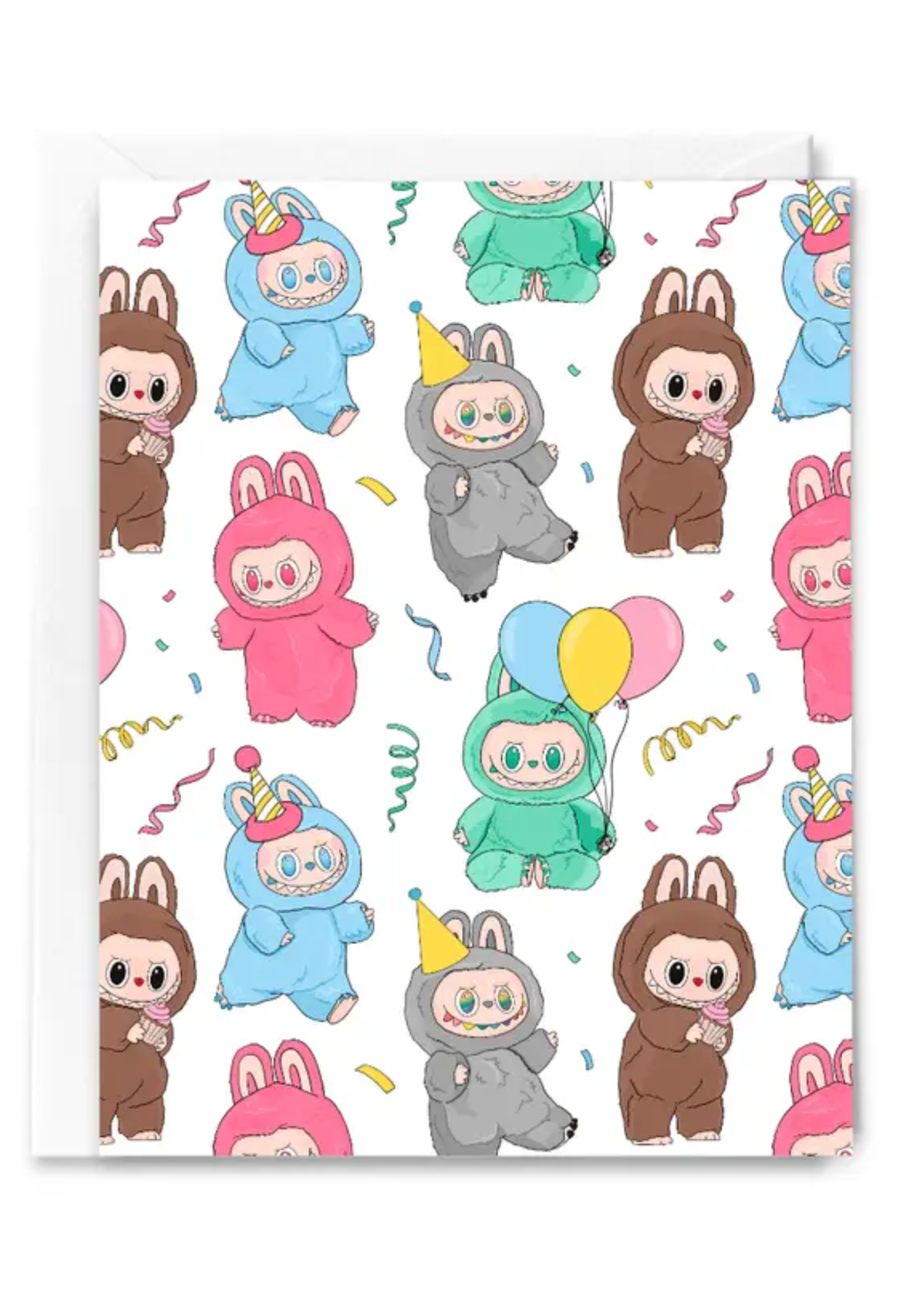 Sammy Gorin Birthday Card - Party Labubus