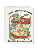 Red Cap Cards Get Well Card - Naps Fuel Your Dreams