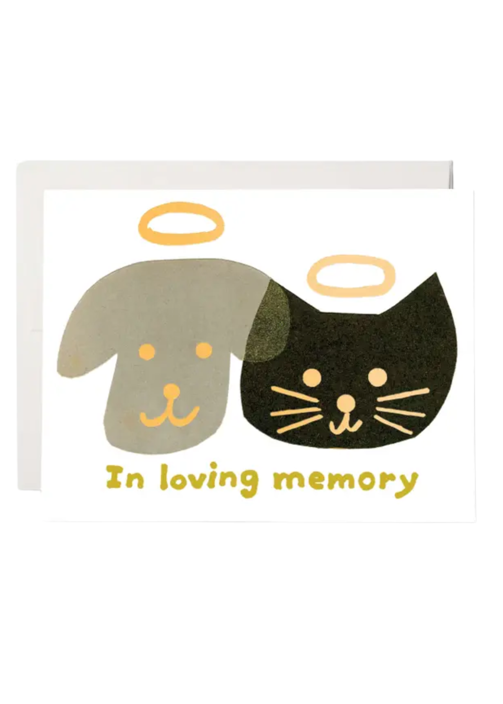 Red Cap Cards Pet Sympathy Card - Halo Pets