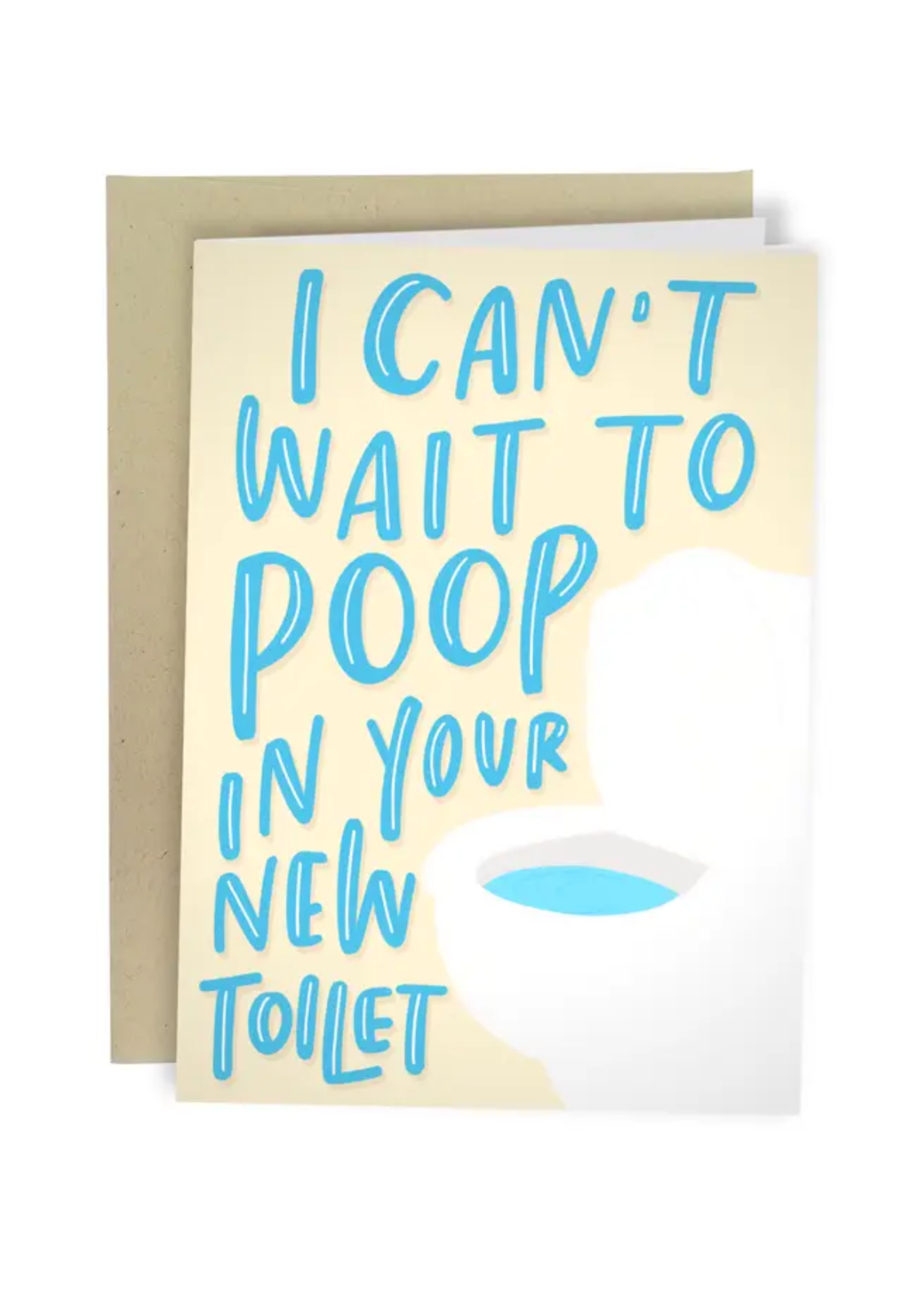 Sleazy Greetings New Home Card - Poop In Your Toilet