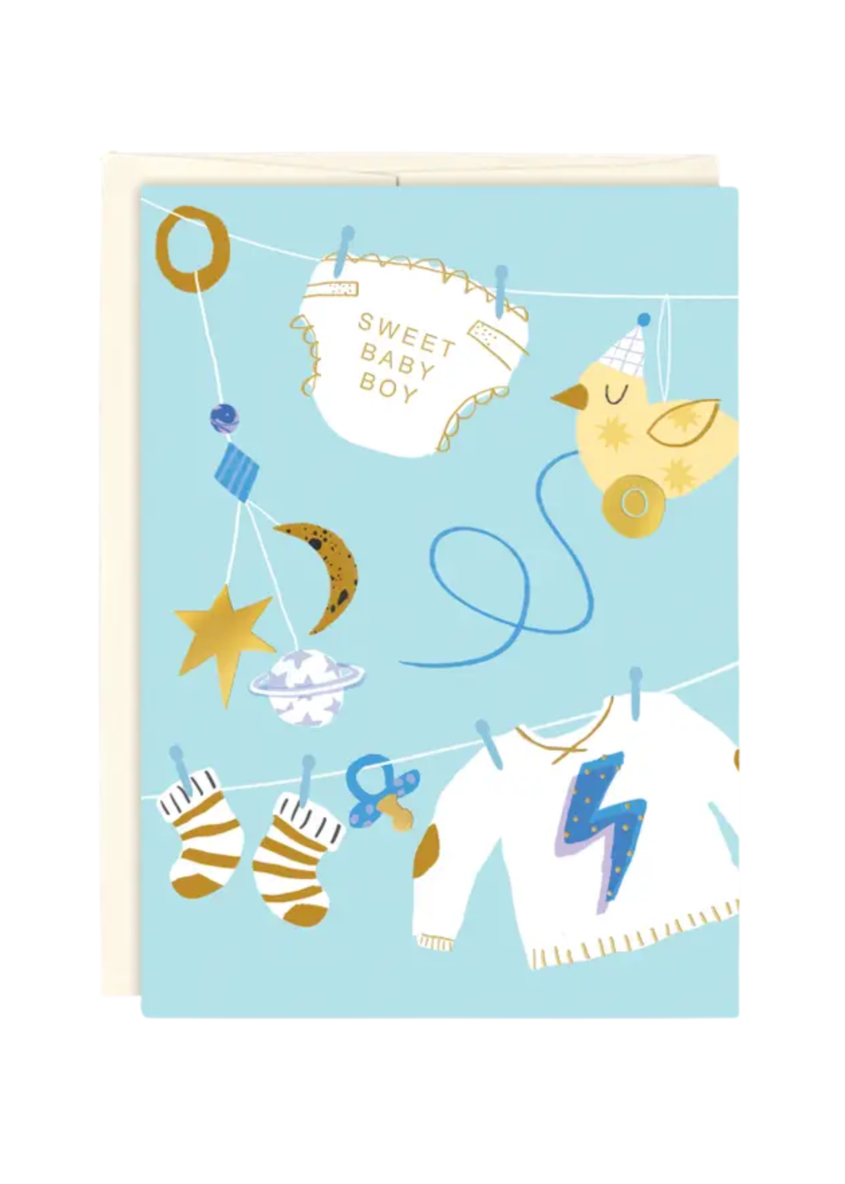 Biely + Shoaf Baby Card - Sweet Baby Boy