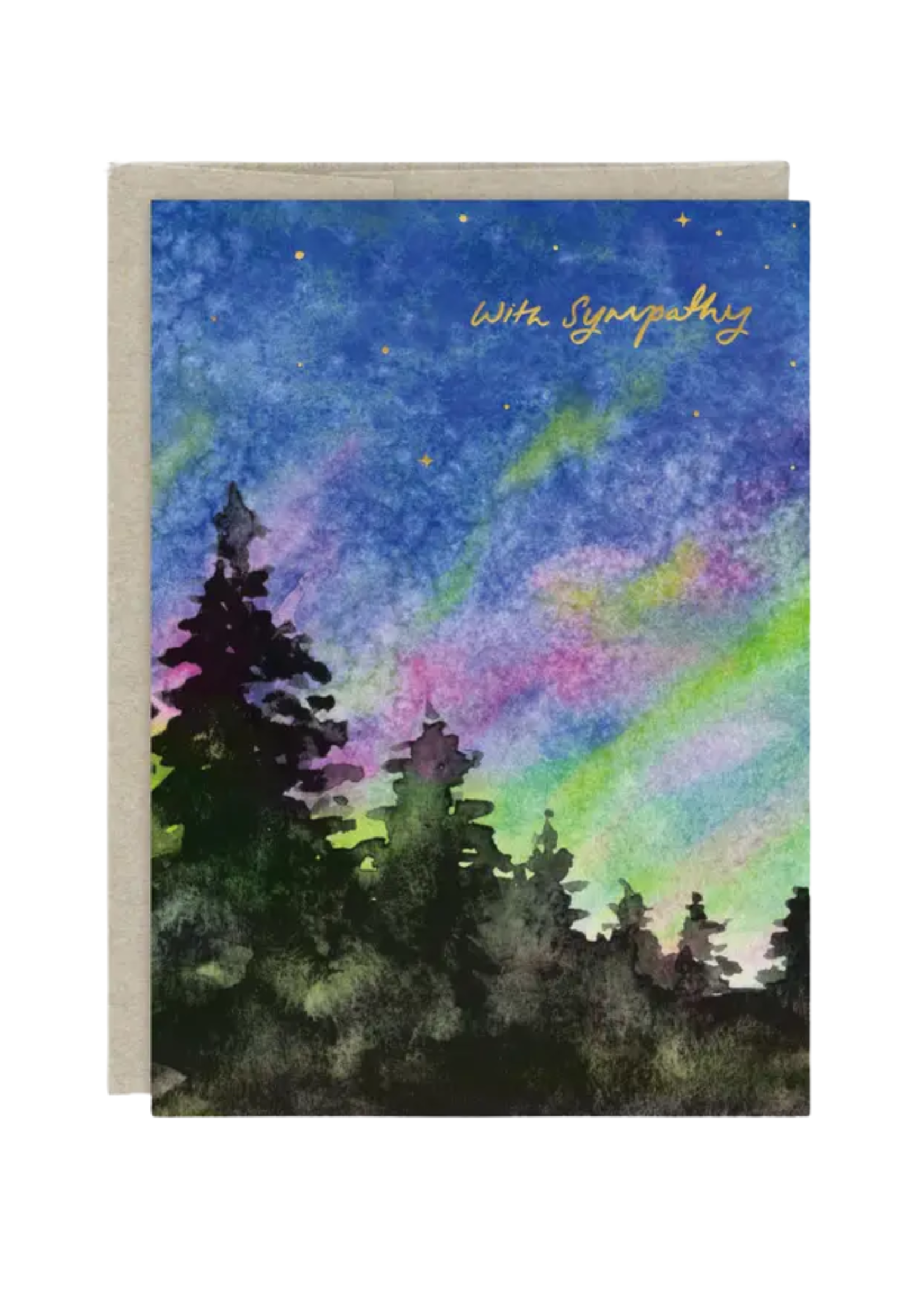 Biely + Shoaf Sympathy Card - Northern Lights