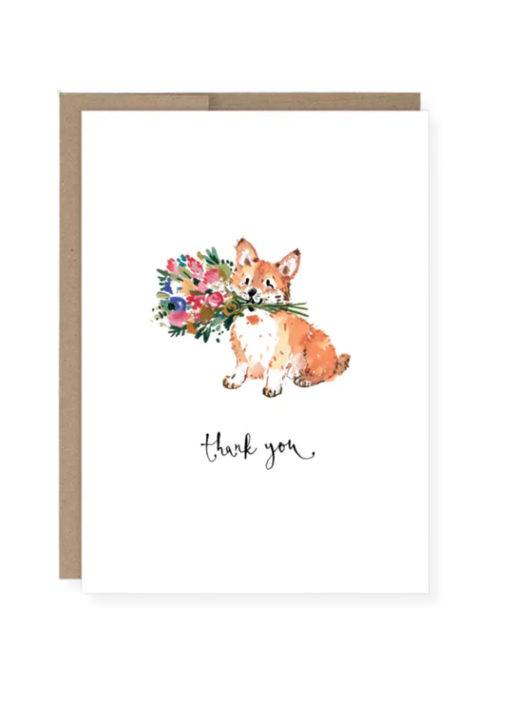 Biely + Shoaf Thank You Card - Corgi Dog