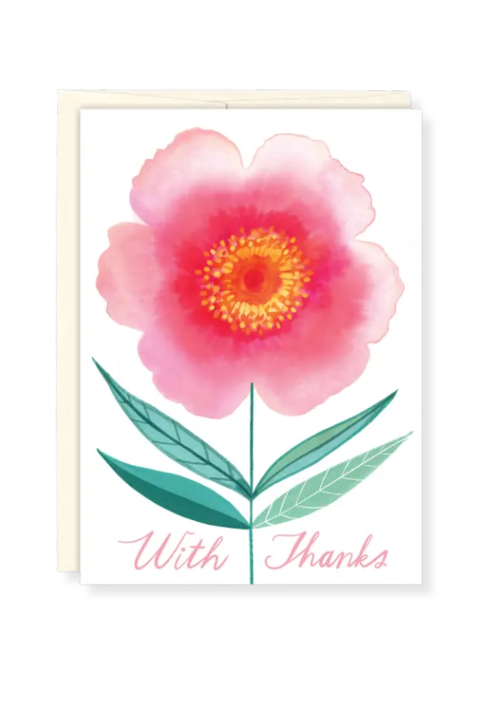 Biely + Shoaf Thank You Card - Pink Bloom