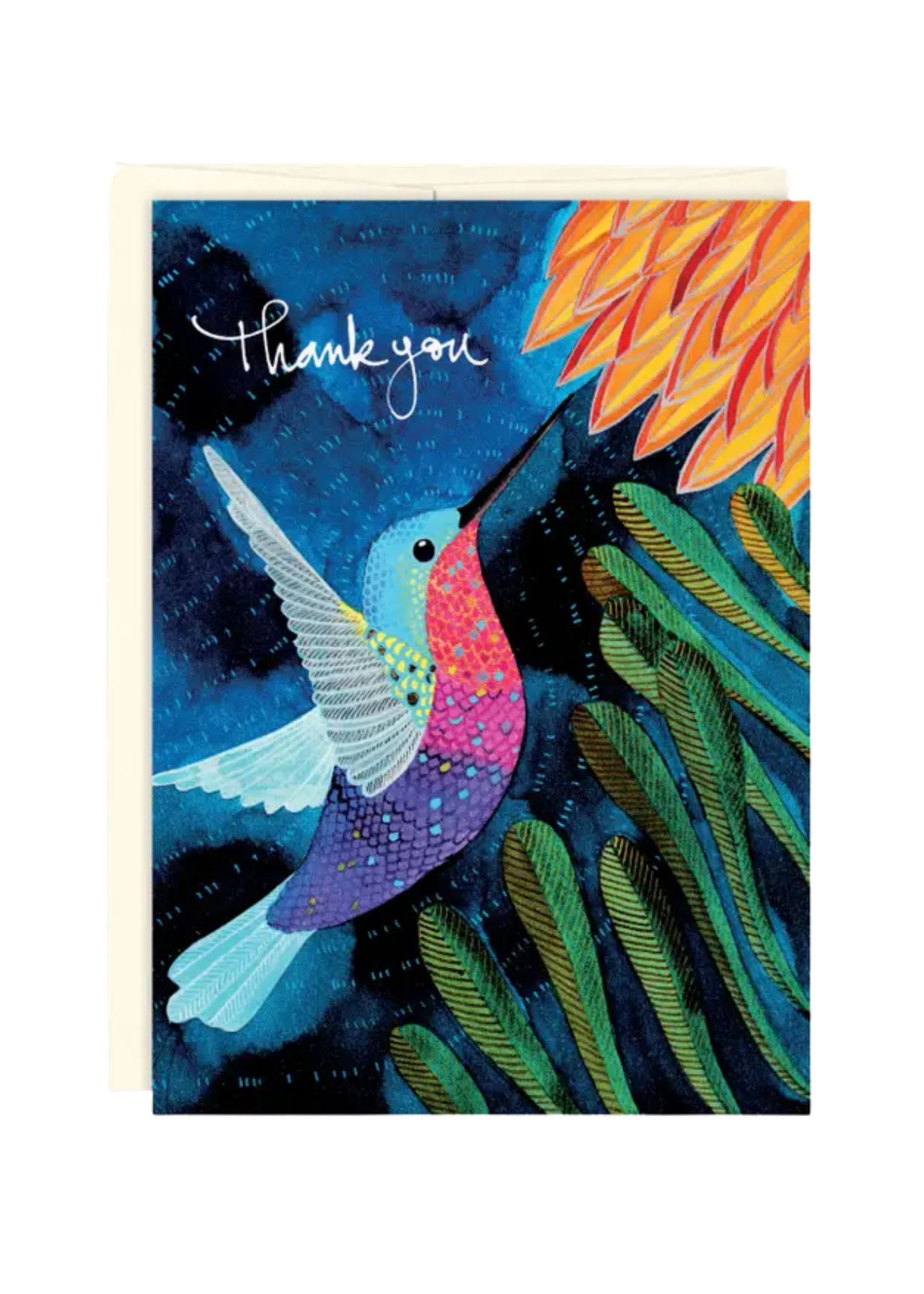 Biely + Shoaf Thank You Card - Hummingbird