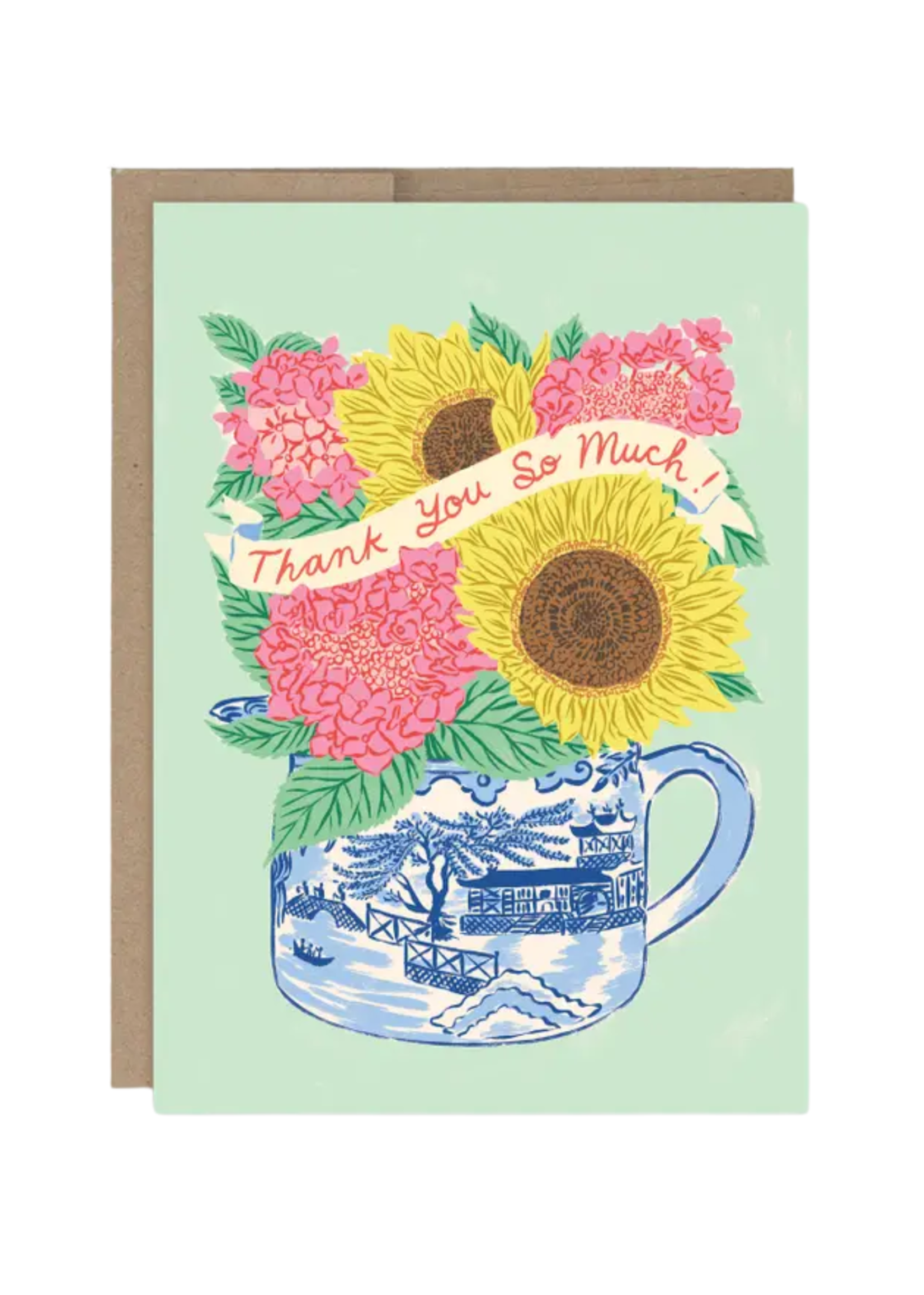 Biely + Shoaf Thank You Card - Bright Florals Vase
