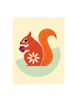 Amber Leaders Local Artist Card - Red Squirrel