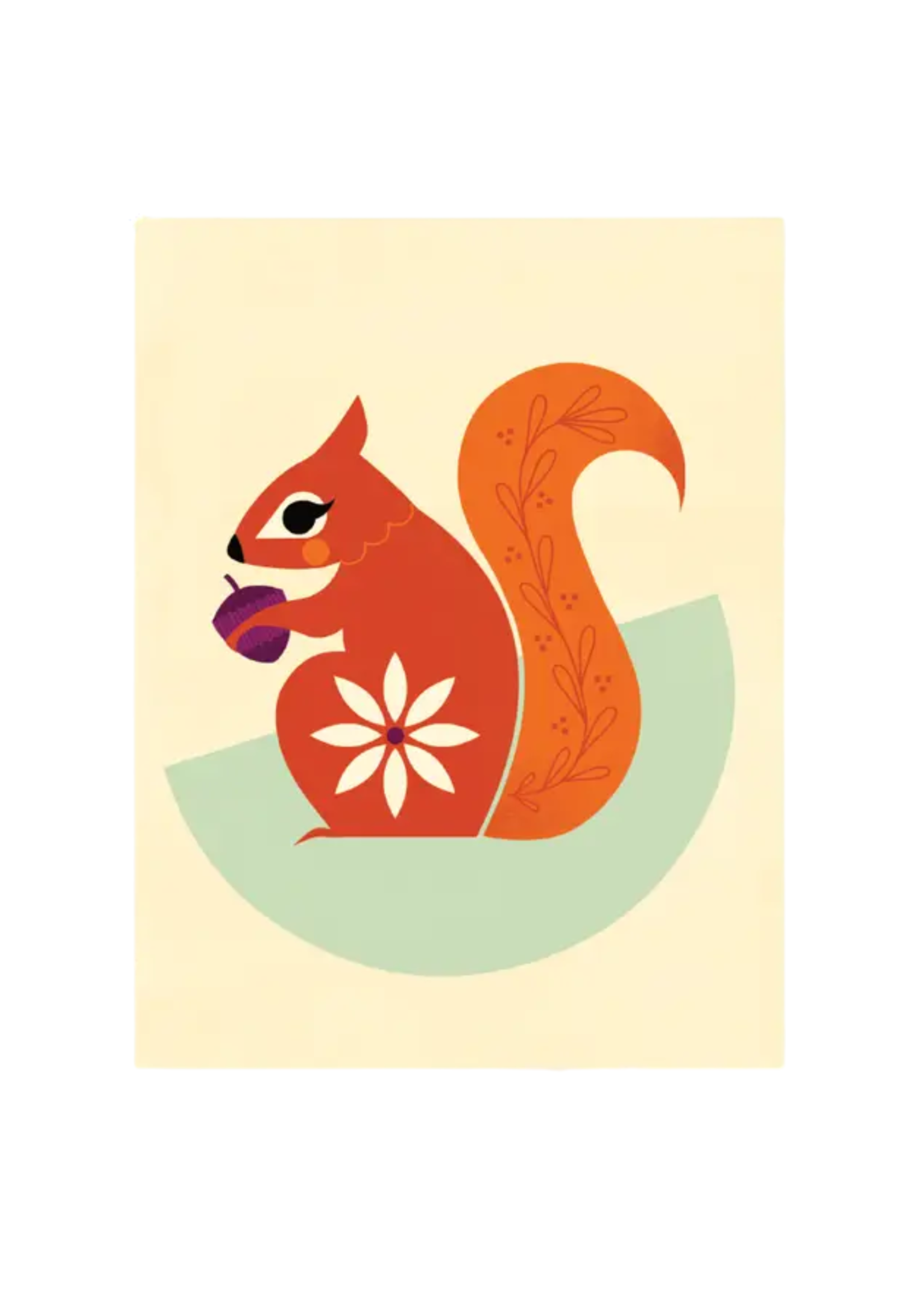 Amber Leaders Local Artist Card - Red Squirrel