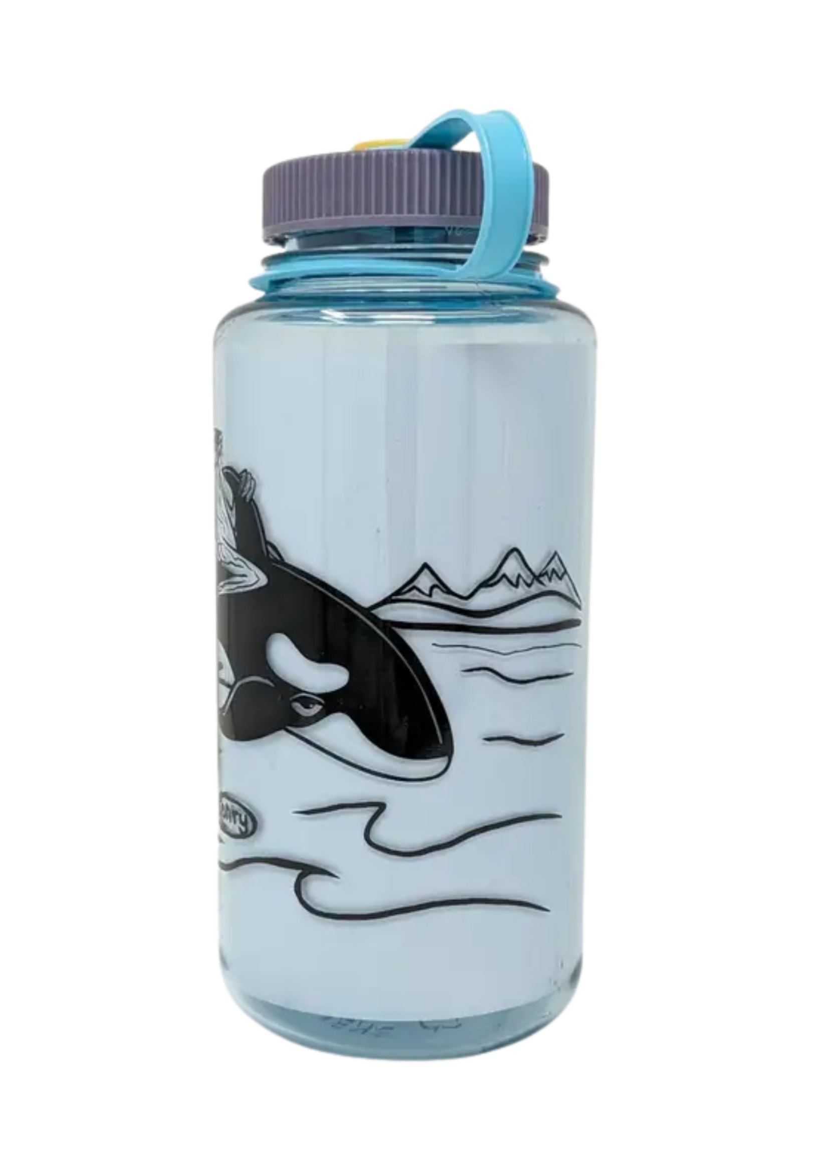 It's A Henry Sasquatch Riding An Orca Water Bottle