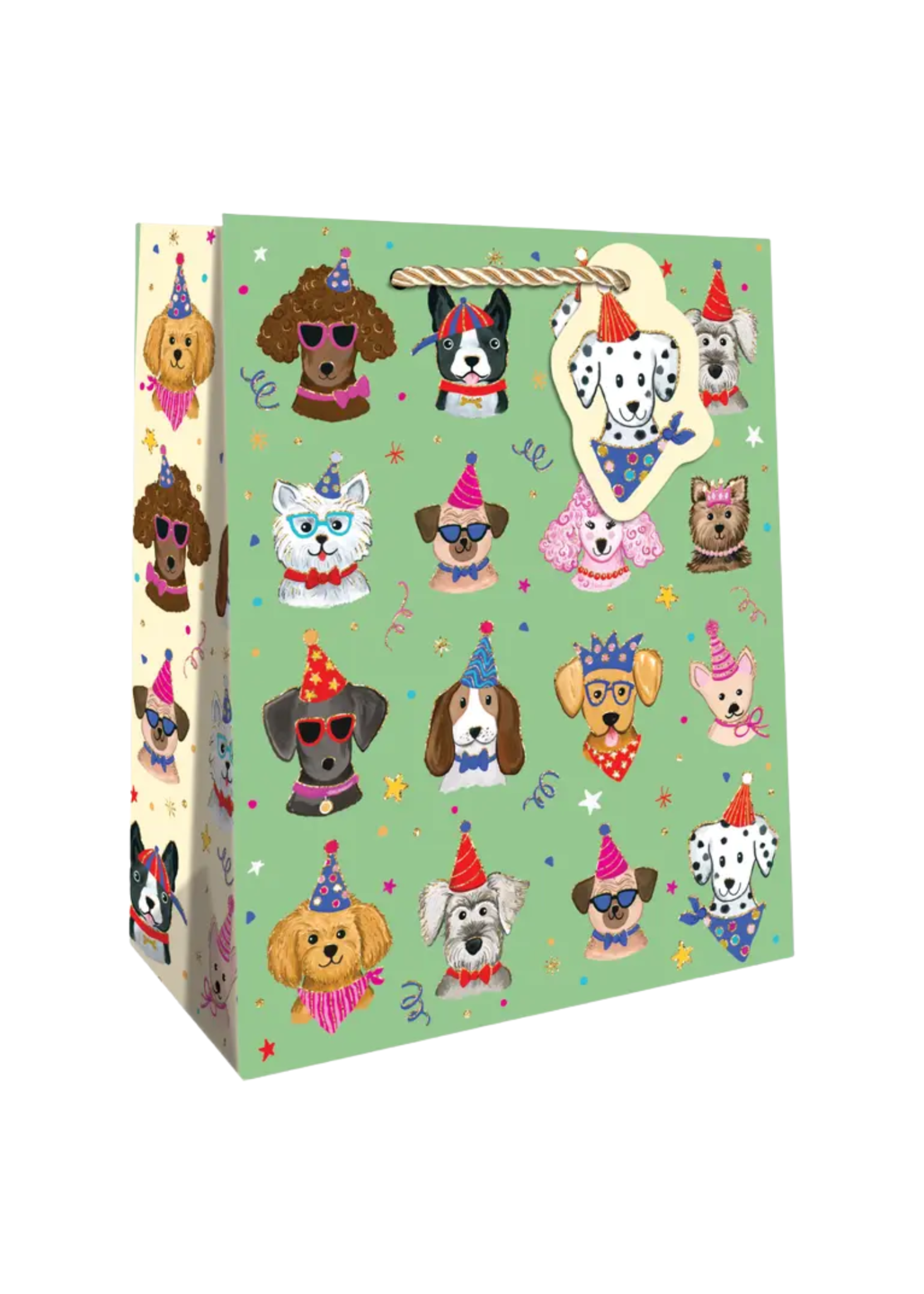 Jillson & Roberts Festive Pups Gift Bag