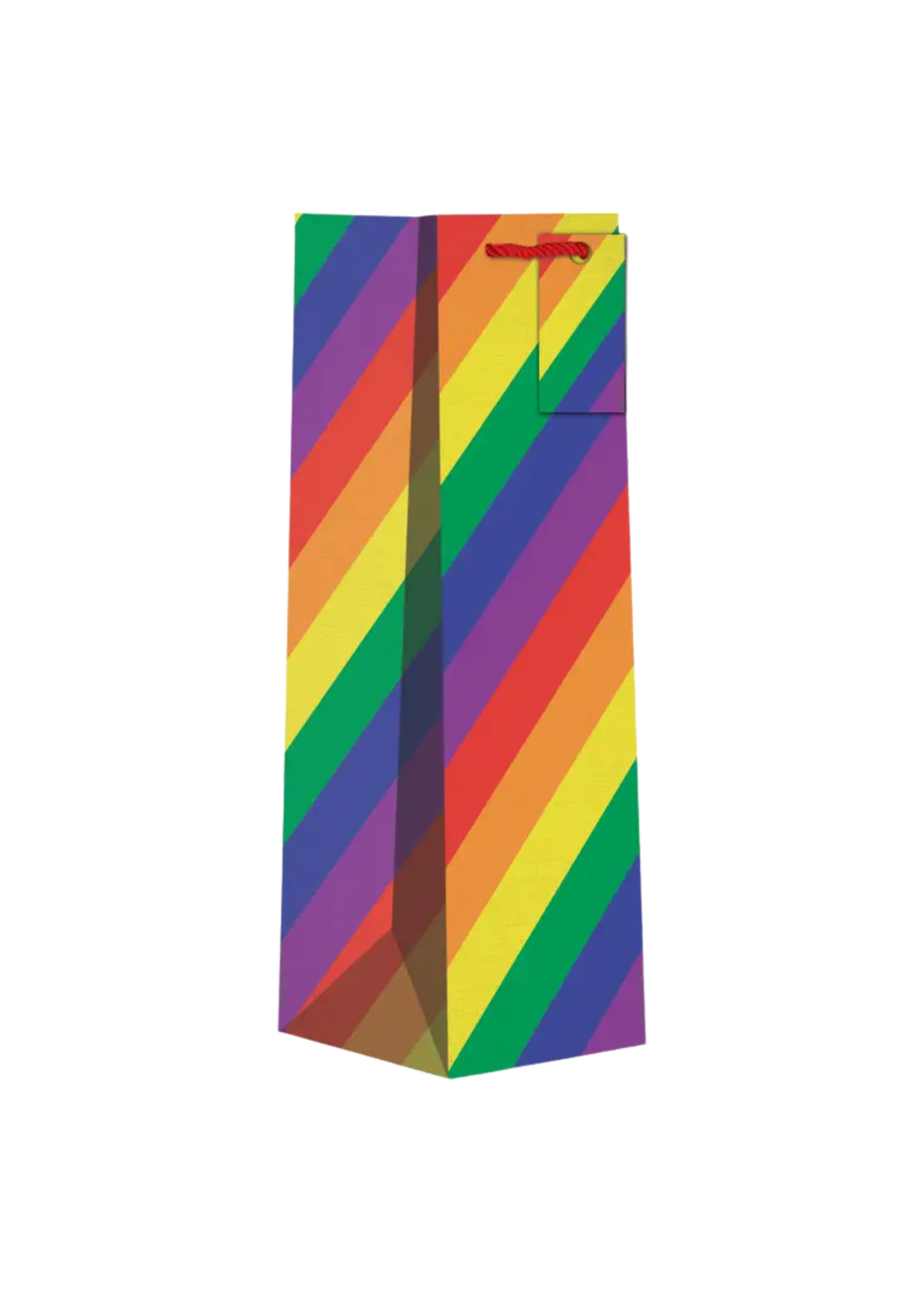 Jillson & Roberts Rainbow Stripes Wine Bag