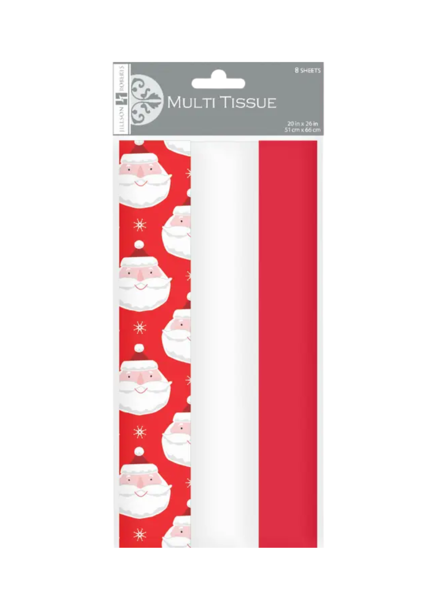 Jillson & Roberts Chic Santa Multi Tissue Paper