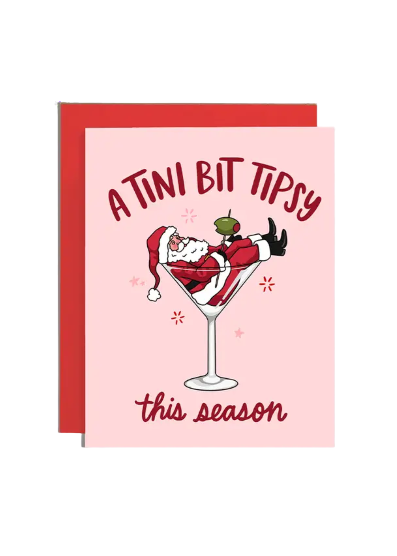 Brittany Paige Holiday Card - Tipsy Santa