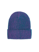 Verloop Teal And Magenta Rib Knit Beanie
