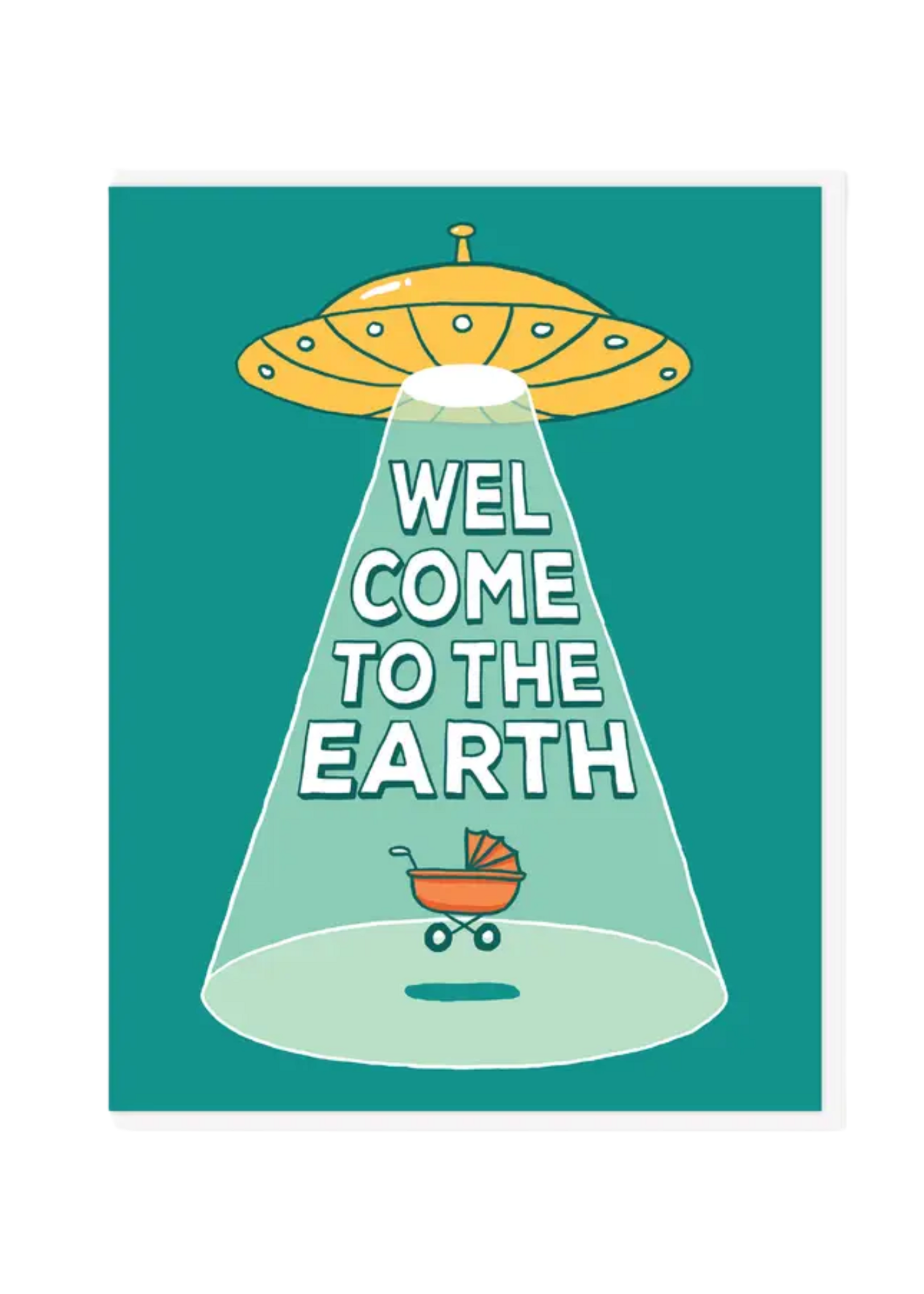 Semi Sweet Press Baby Card - UFO