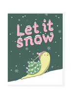 Semi Sweet Press Holiday Card - Let it Snow Snail