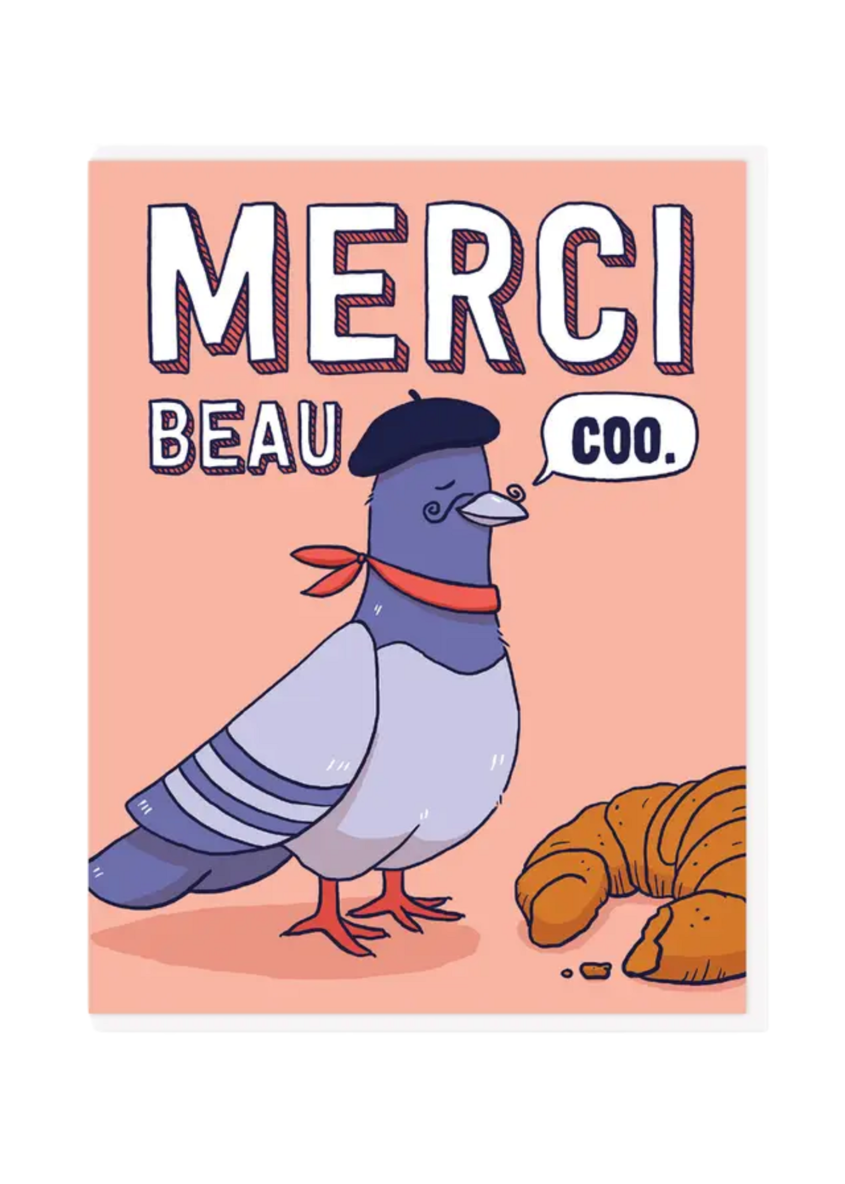 Semi Sweet Press Thank You Card - Merci Beau-coo