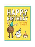 Semi Sweet Press Birthday Card - Party Animals