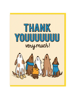 Semi Sweet Press Thank You Card - Howling Dogs