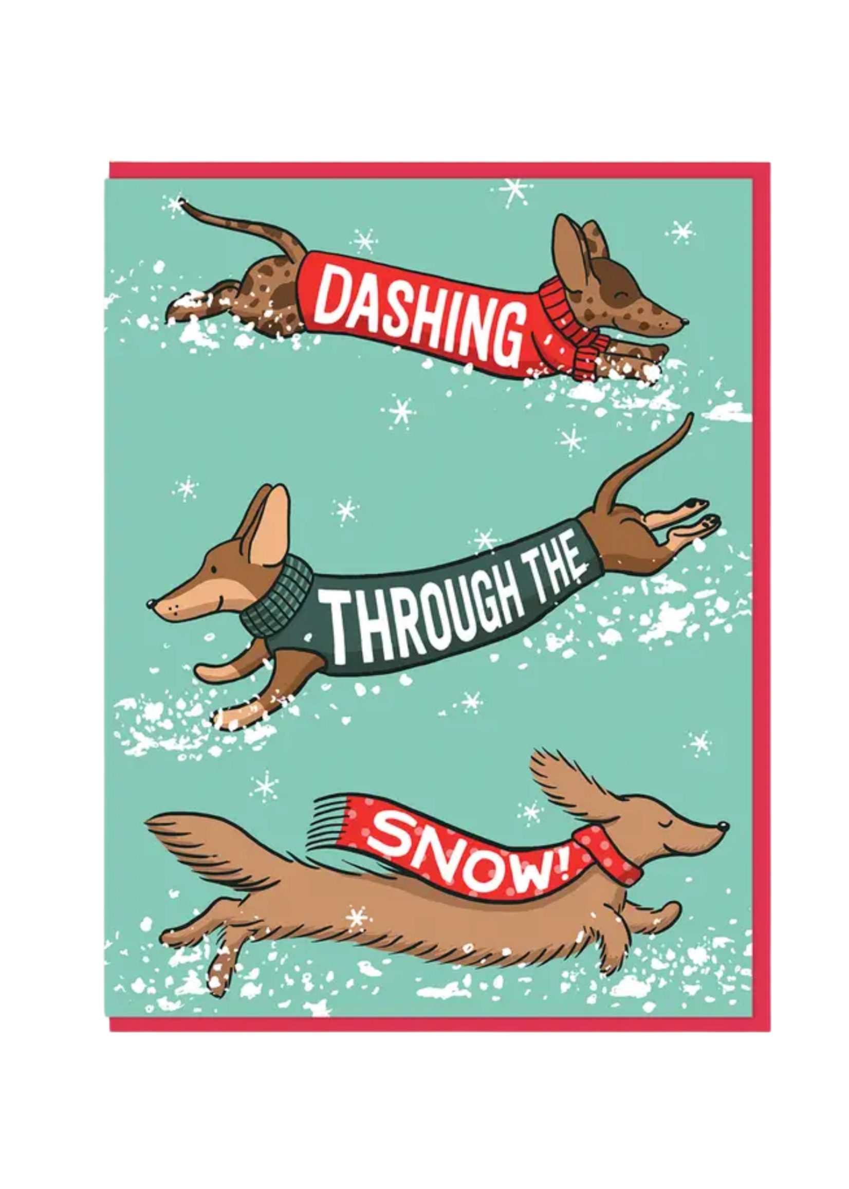 Semi Sweet Press Holiday Card - Dashing Dogs