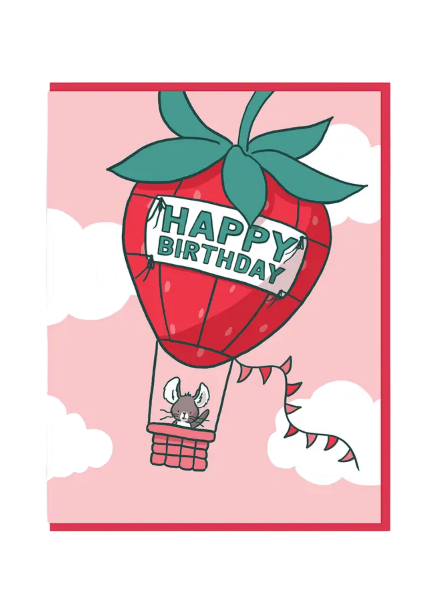 Semi Sweet Press Birthday Card - Berry Balloon