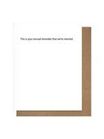 Pretty Alright Goods Anniversary Card - Annual Reminder