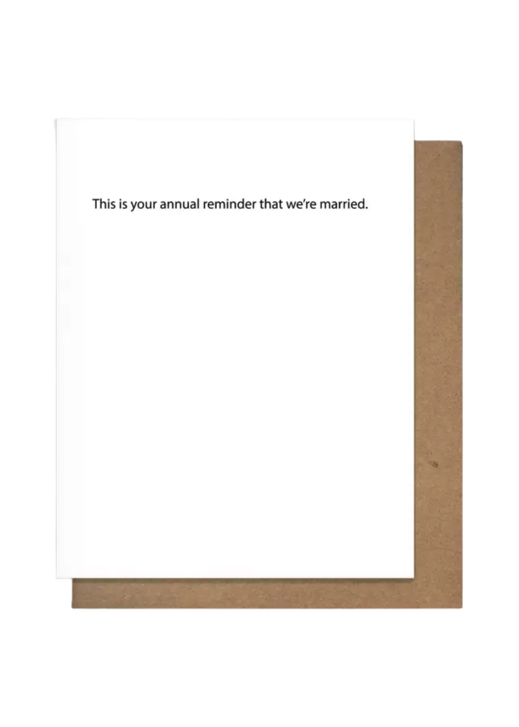 Pretty Alright Goods Anniversary Card - Annual Reminder