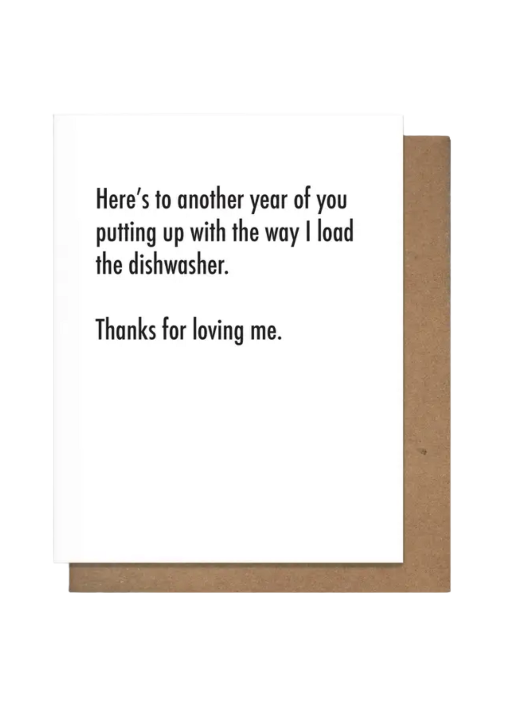 Pretty Alright Goods Anniversary Card - Dishwasher