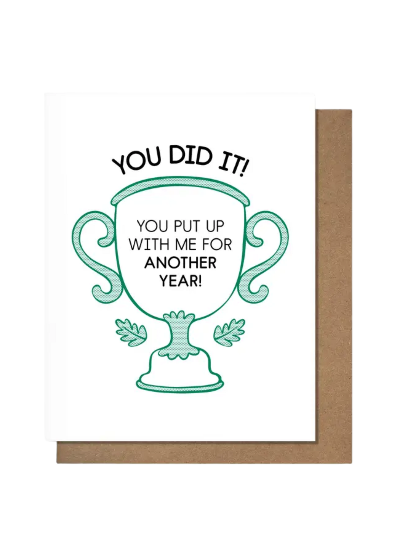 Pretty Alright Goods Anniversary Card - Trophy