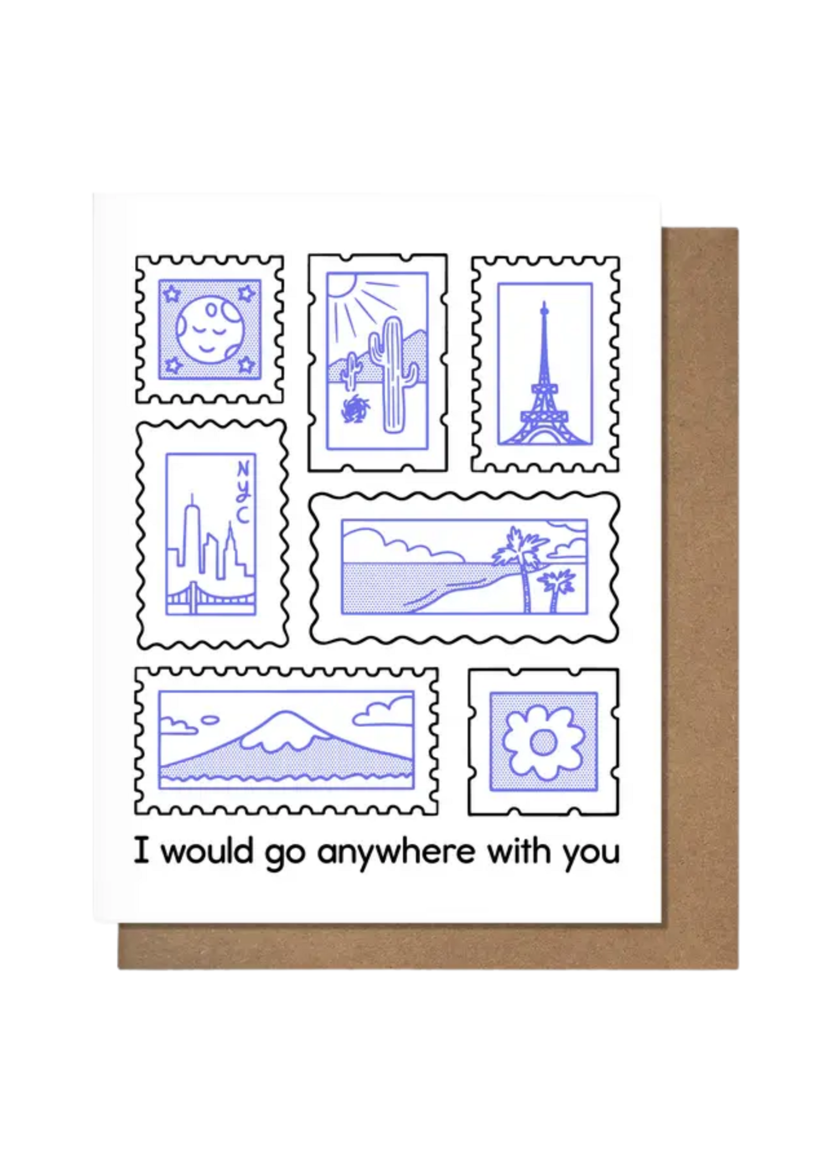 Pretty Alright Goods Love Card - Stamps
