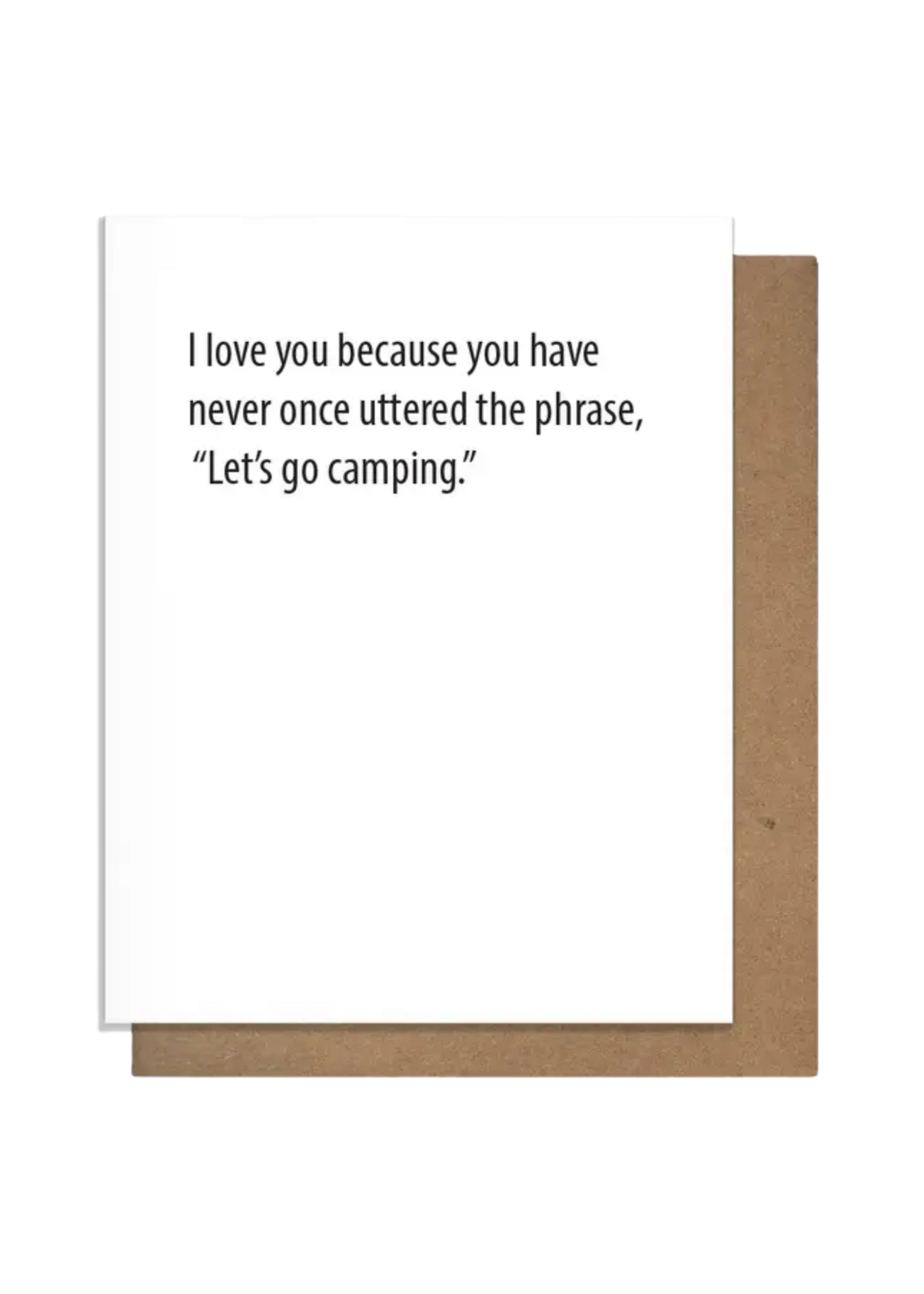 Pretty Alright Goods Love Card - Go Camping