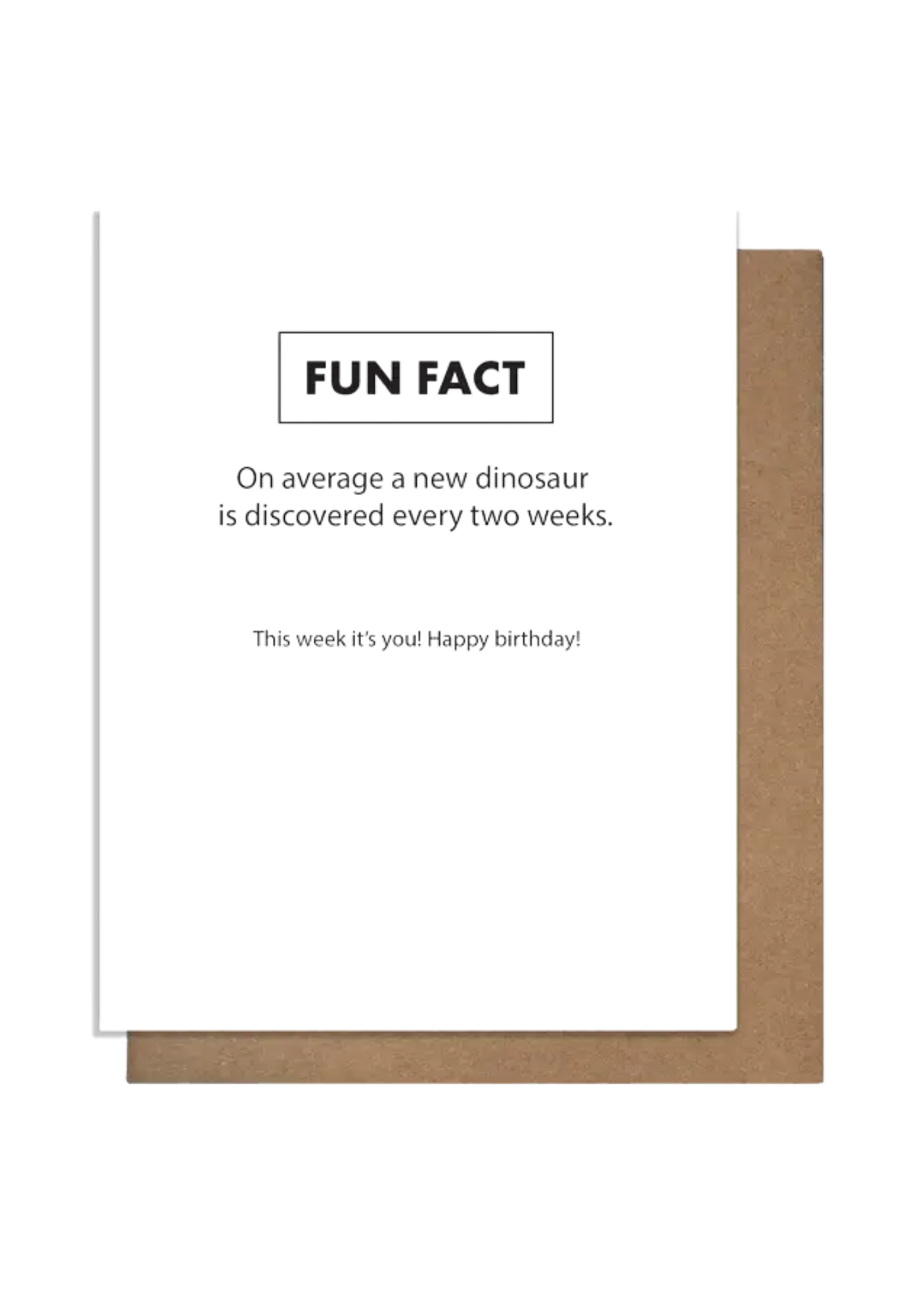 Pretty Alright Goods Birthday Card -  Fun Fact