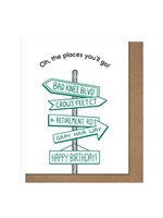 Pretty Alright Goods Birthday Card - Oh The Places You'll Go