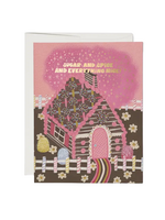 Red Cap Cards Holiday Card - Gingerbread House
