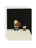 Red Cap Cards Holiday Card - Up On The House Top