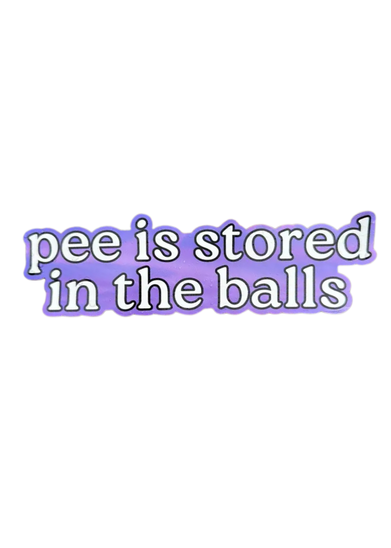ShlemonArt Pee Is Stored In The Balls Large Magnet
