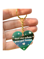 ShlemonArt Text Me When You Get Home Keychain