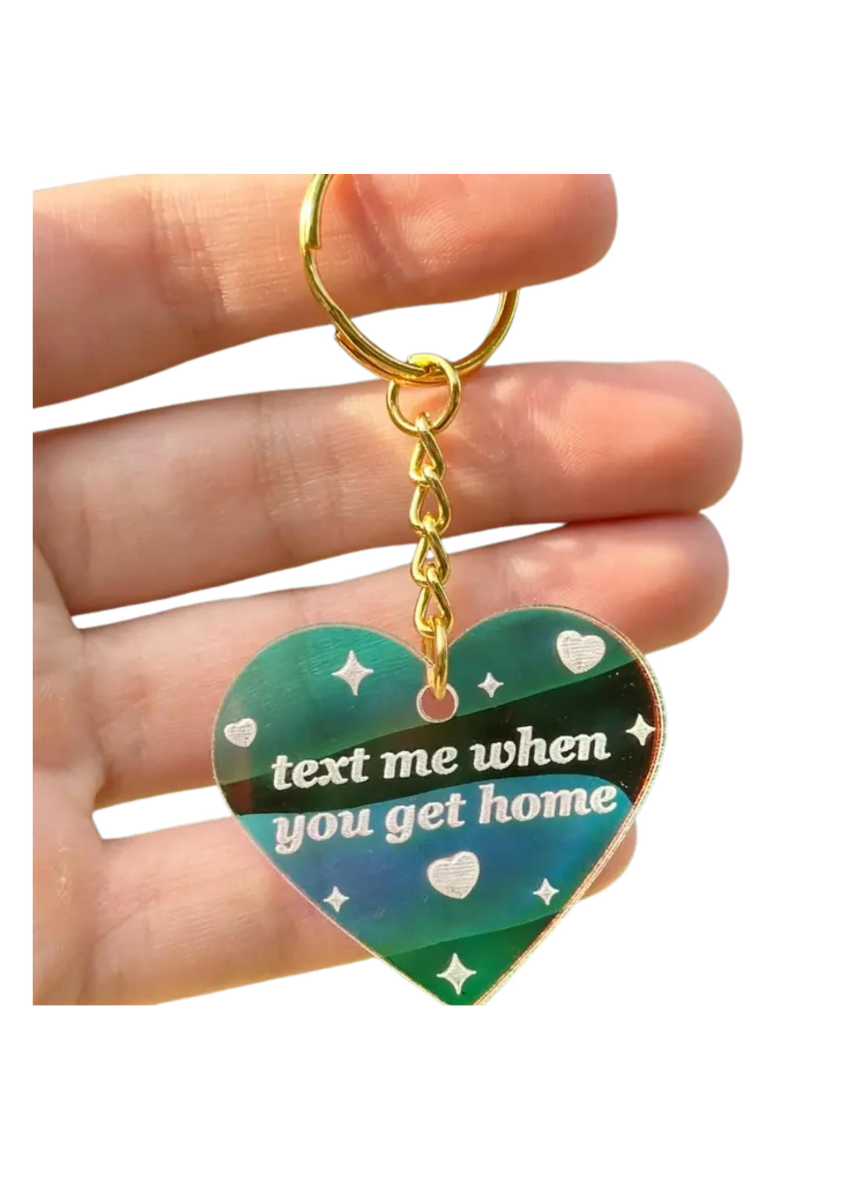ShlemonArt Text Me When You Get Home Keychain