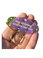 ShlemonArt My Driving Scares Me Too Keychain