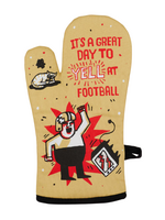 Blue Q It's A Great Day To Yell At Football Oven Mitt